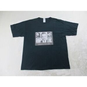Gildan‎ Shirt Mens Extra Large Black Original Outlaws Bonnie Clyde Cotton Y2K*